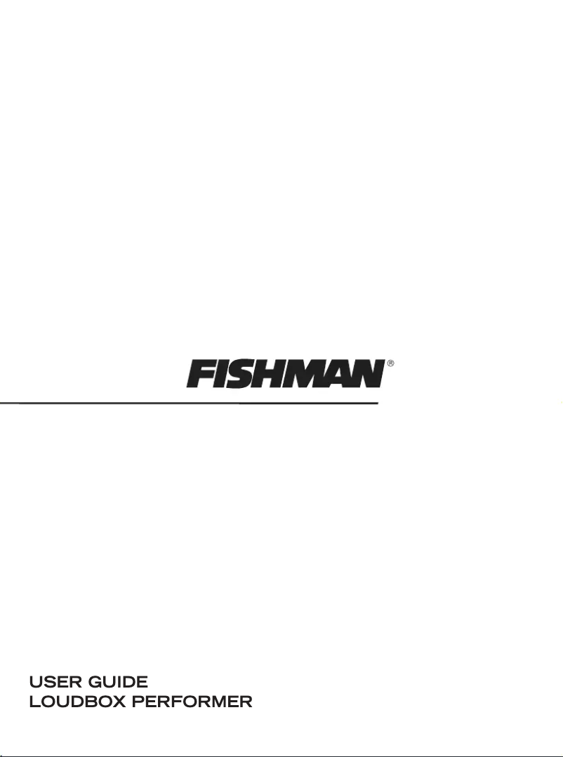 Page 1 de la notice Manuel utilisateur Fishman Loudbox Performer