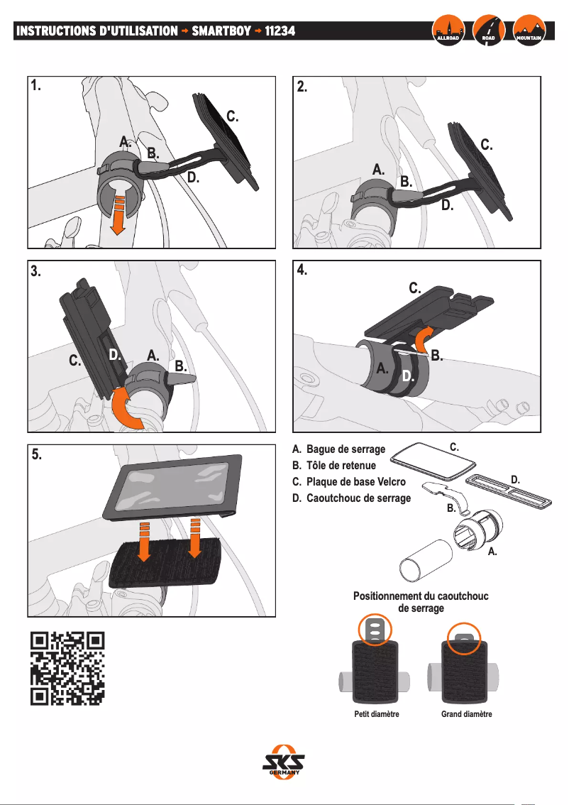 Page 1 de la notice Manuel utilisateur SKS Smartboy