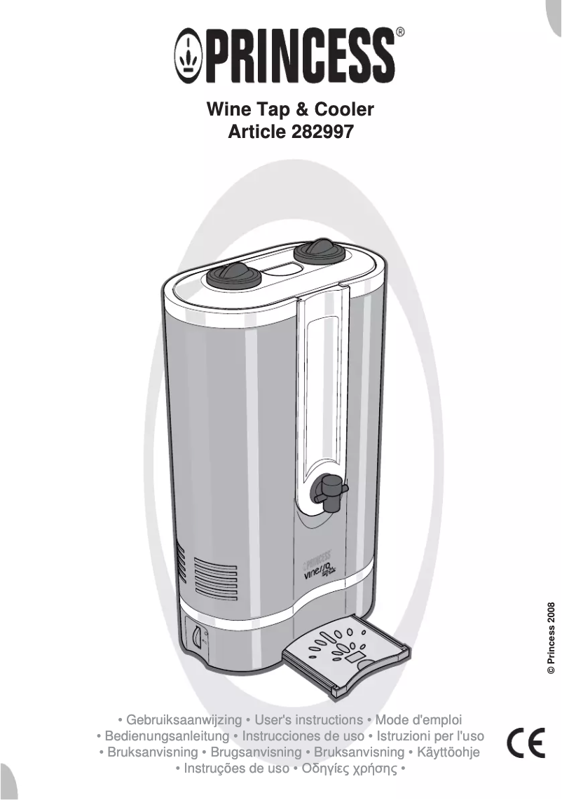 Image de la première page du manuel de l'appareil Vinesso Wine Tap & Cooler