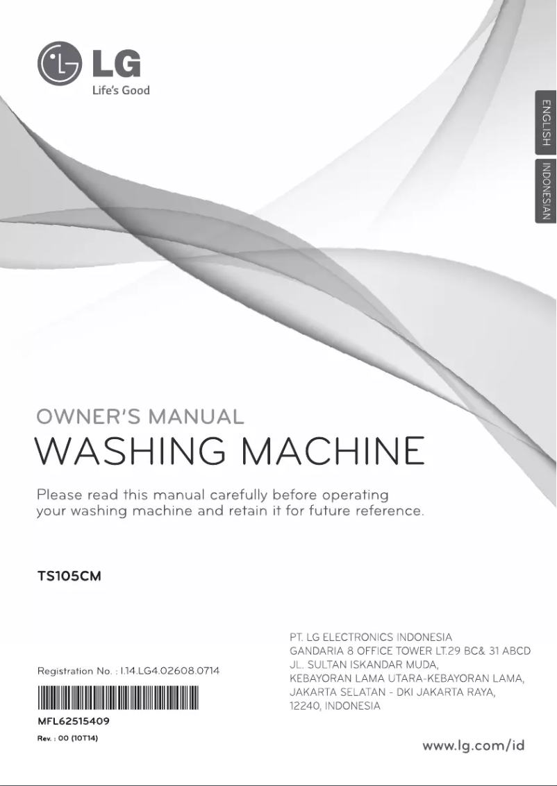 Image de la première page du manuel de l'appareil TS105CM