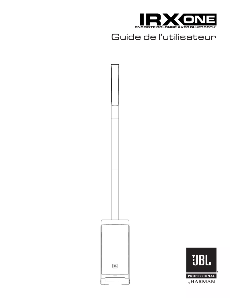 Page 1 de la notice Manuel utilisateur JBL IRX ONE
