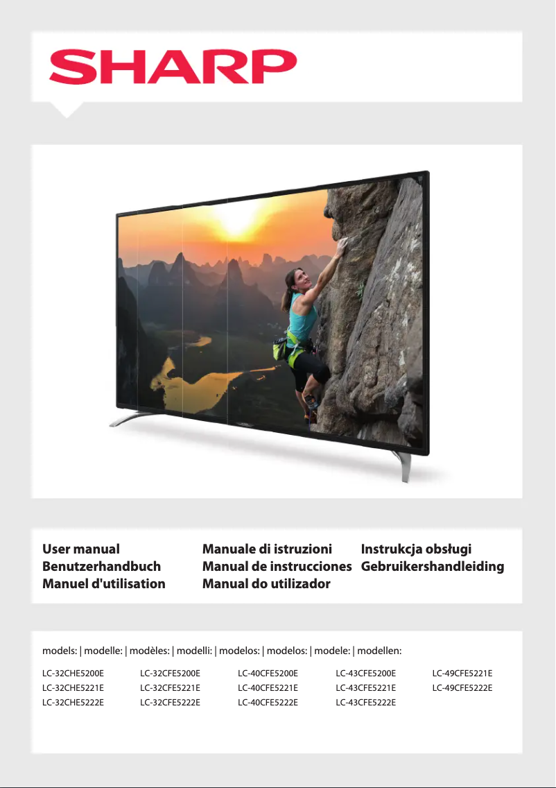 Page 1 de la notice Manuel utilisateur Sharp LC-32CHE5221E
