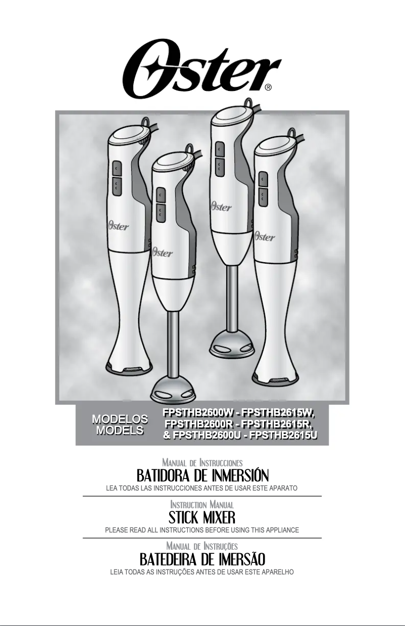 Image de la première page du manuel de l'appareil FPSTHB2600W013