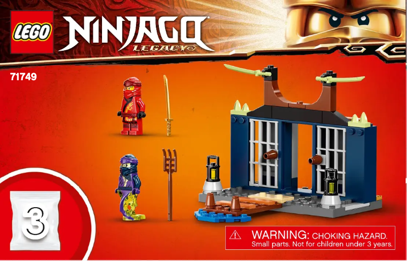 First page image of the manual for Ninjago 71749