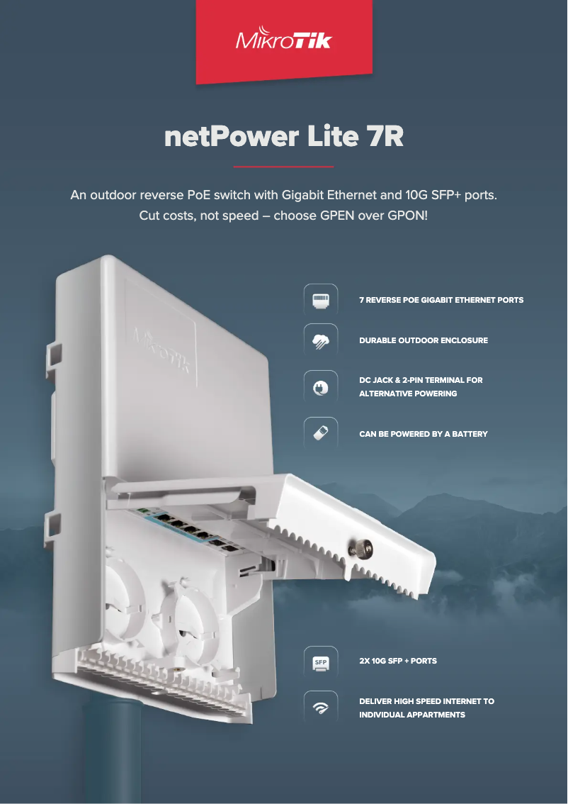 Page n°1 - Brochure Mikrotik netPower Lite 7R