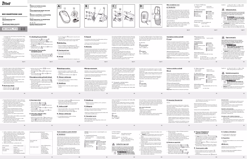 Page n°1 - Manuel utilisateur Crivit HG03704