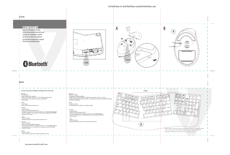 Image de la première page du manuel de l'appareil MW500BT