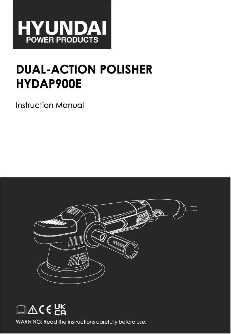 Image de la première page du manuel de l'appareil HYDAP900E