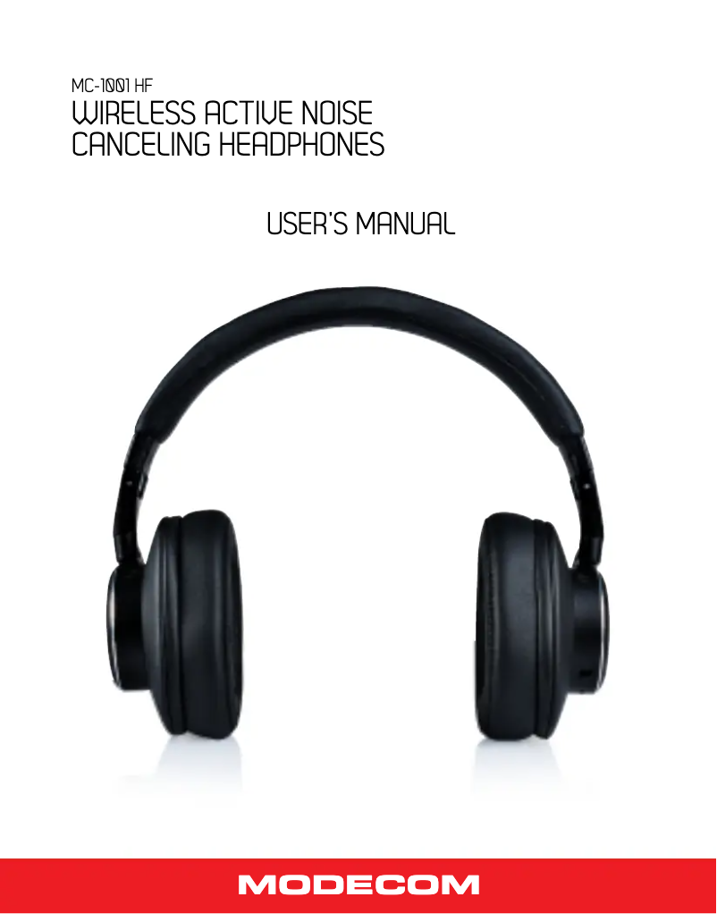 Page 1 de la notice Manuel utilisateur ModeCom MC-1001HF