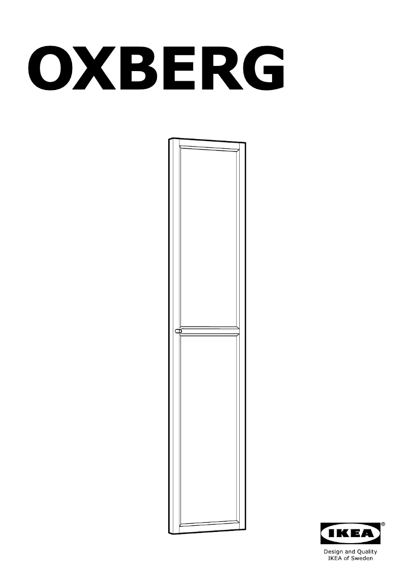 Image de la première page du manuel de l'appareil OXBERG 404.075.64