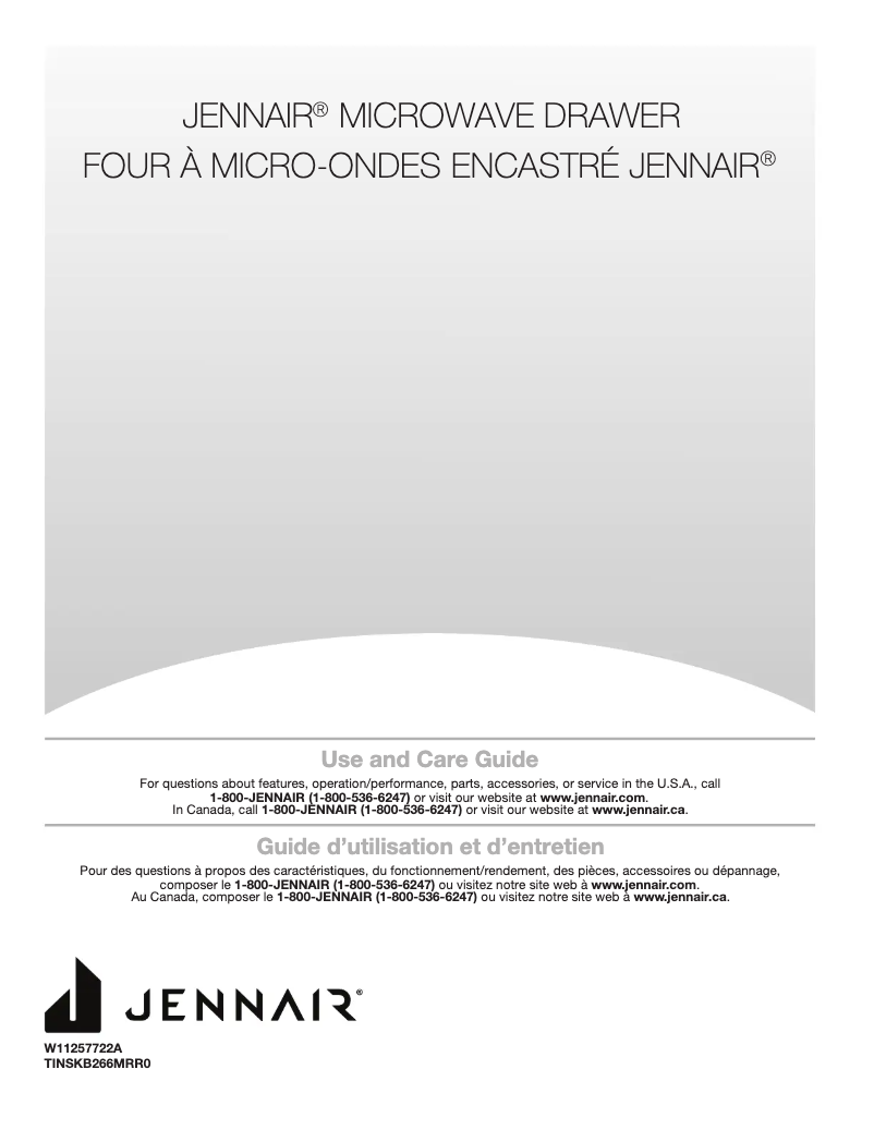 Page n°1 - Manuel d'utilisation et d'entretien KitchenAid JMDFS30HM