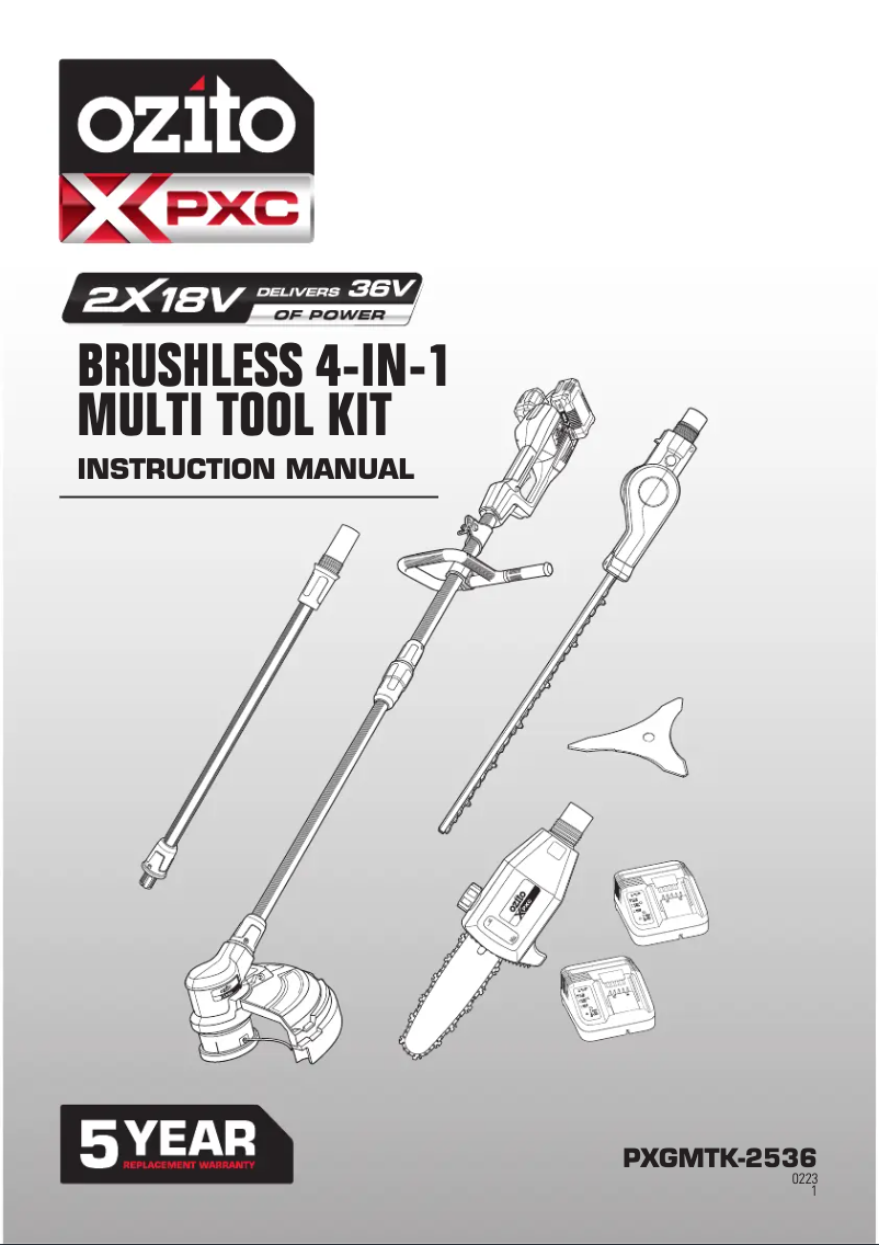 Imagen de la primera página del manual del dispositivo PXGMTK-2536