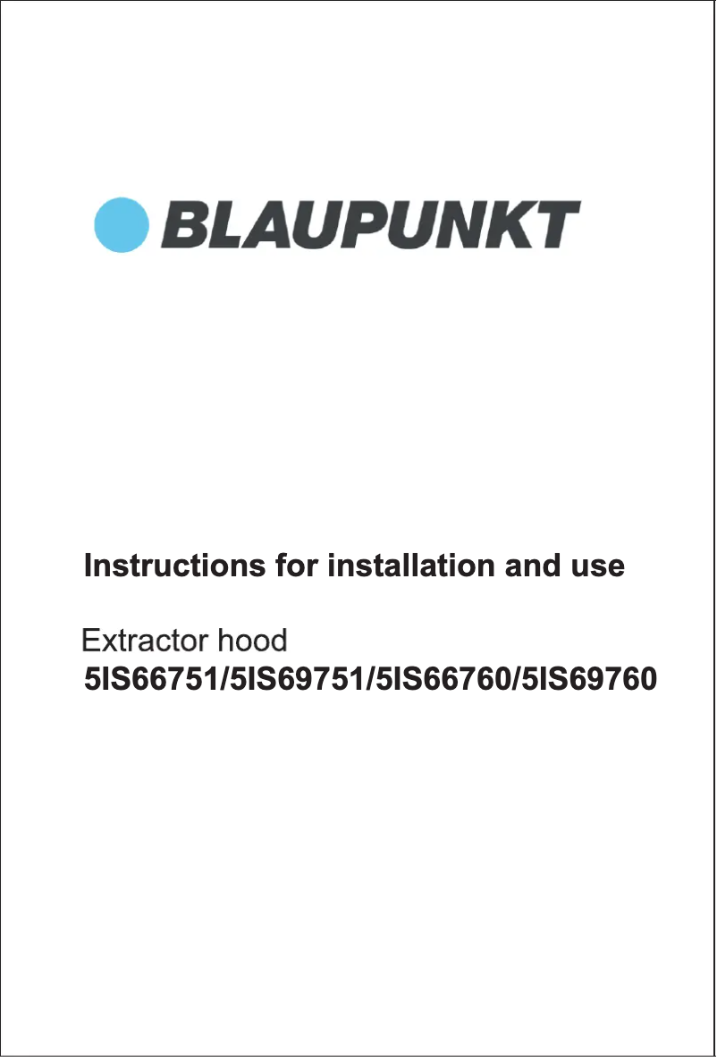 Page 1 de la notice Manuel utilisateur Blaupunkt 5IS69751