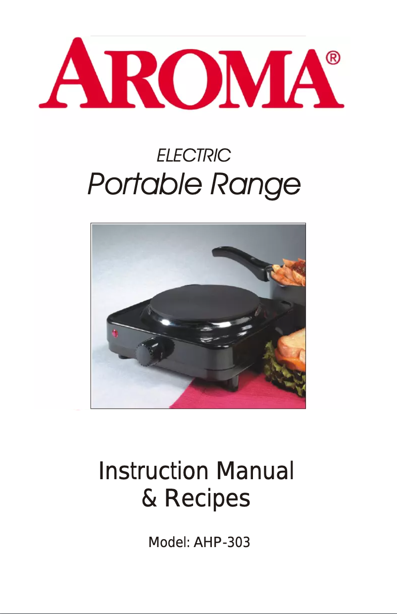 Page 1 de la notice Manuel utilisateur Aroma AHP-303