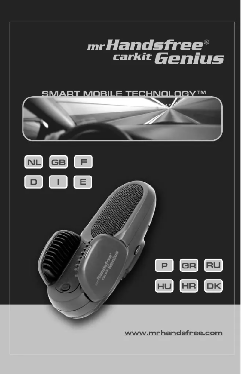 Page n°1 - Manuel utilisateur Mr. Handsfree Genius iPhone
