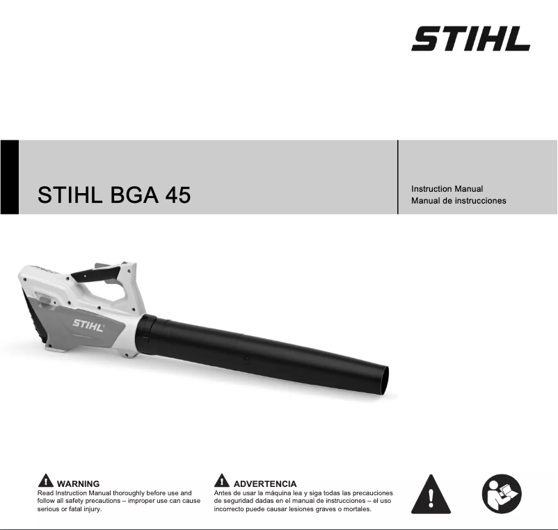 Page 1 de la notice Manuel utilisateur Stihl BG 45