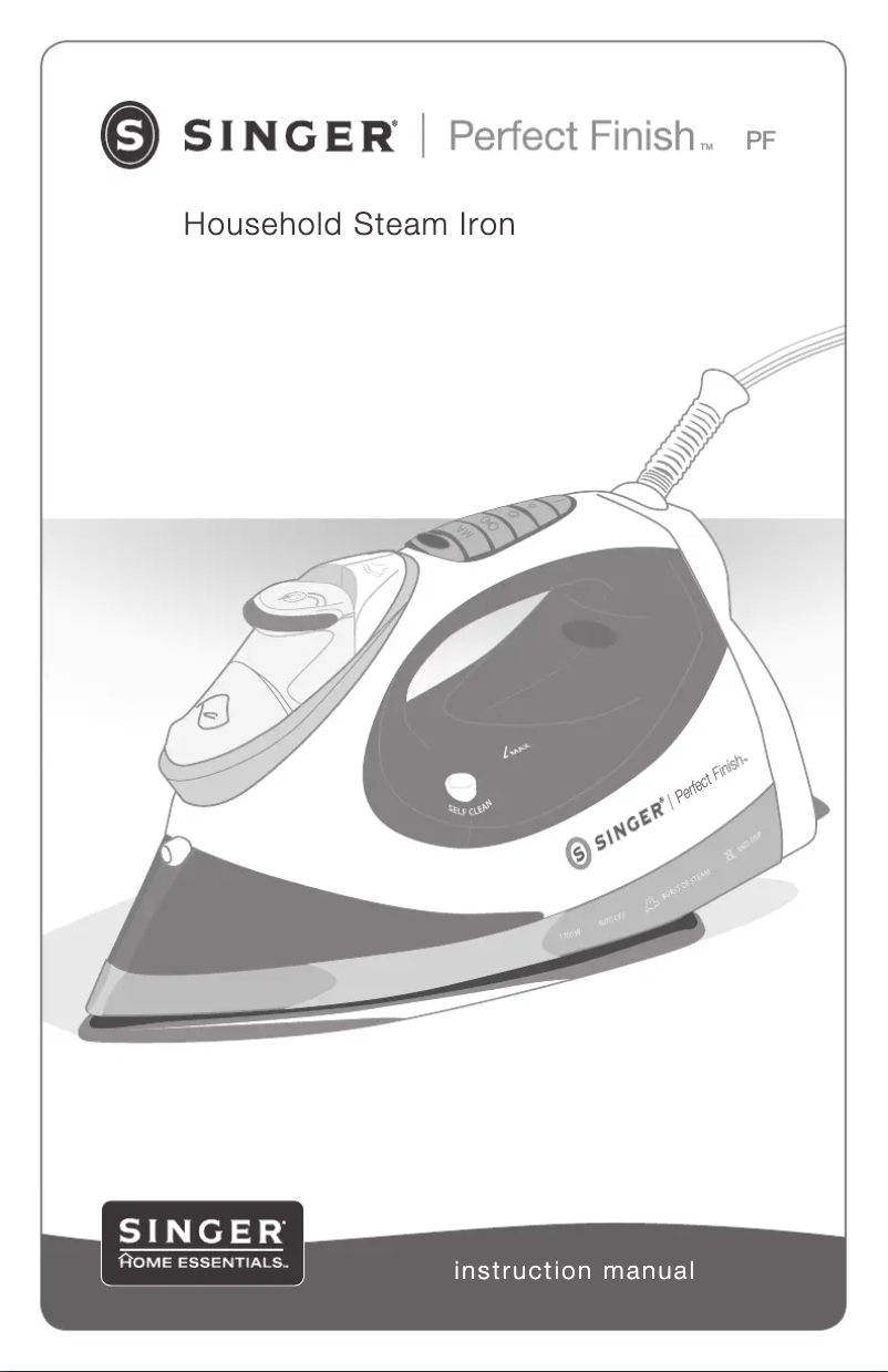 Page n°1 - Manuel utilisateur Singer Perfect Finish
