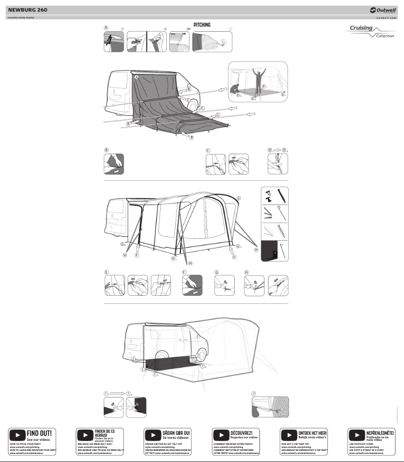 Page 1 de la notice Guide d'installation Outwell Newburg 260