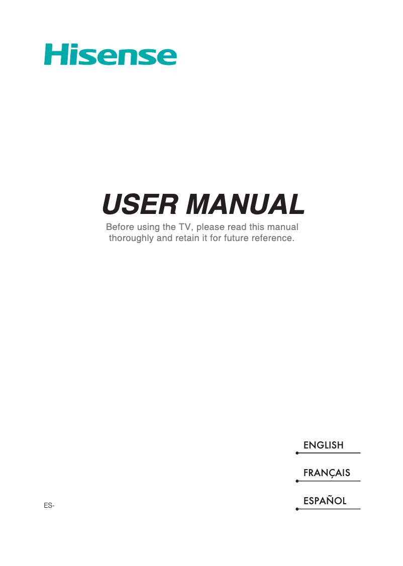 Page 1 de la notice Manuel utilisateur Hisense PX1-PRO