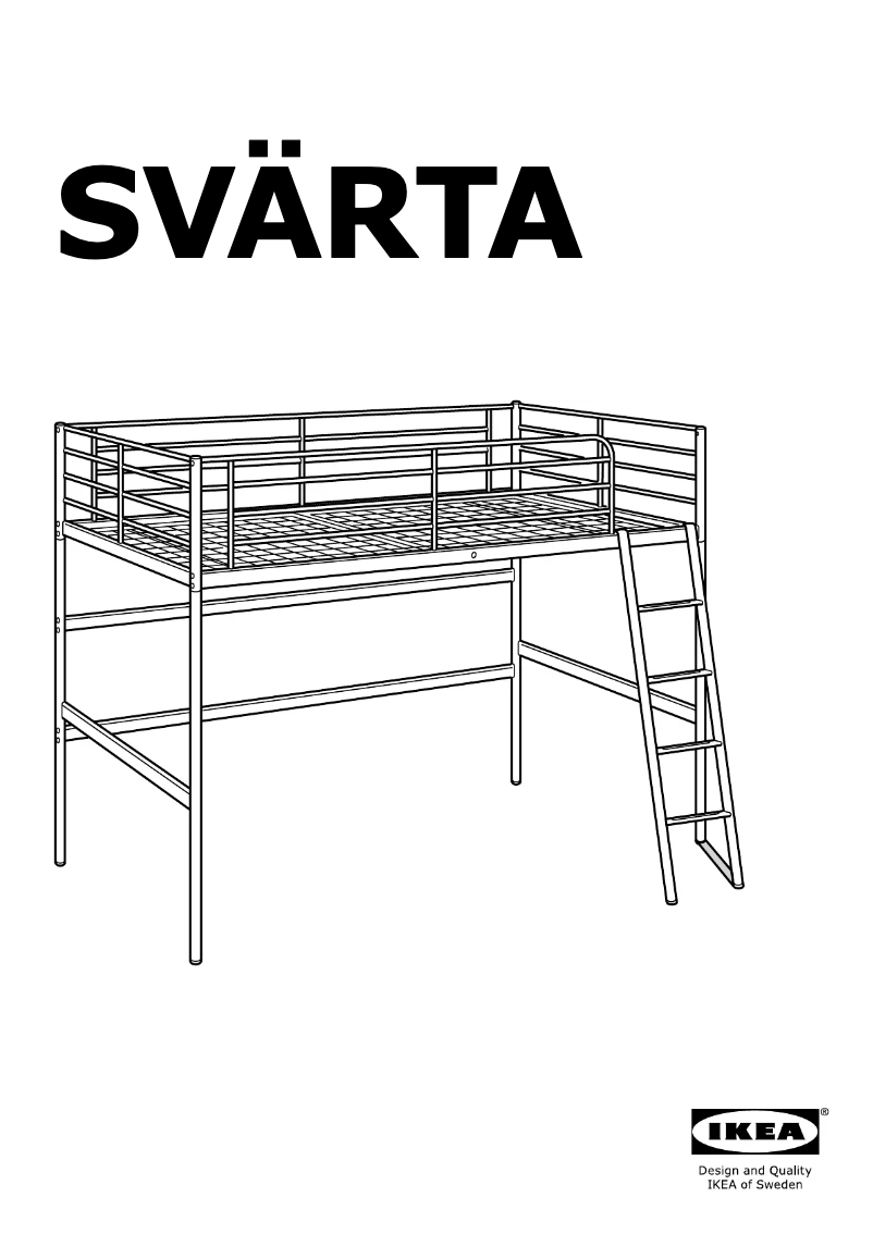 Page 1 de la notice Mode d'emploi Ikea SVARTA