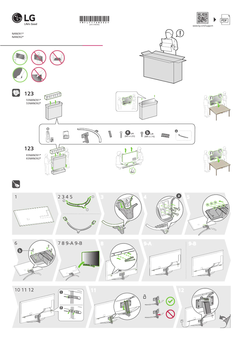 Image de la première page du manuel de l'appareil 65NANO923PB
