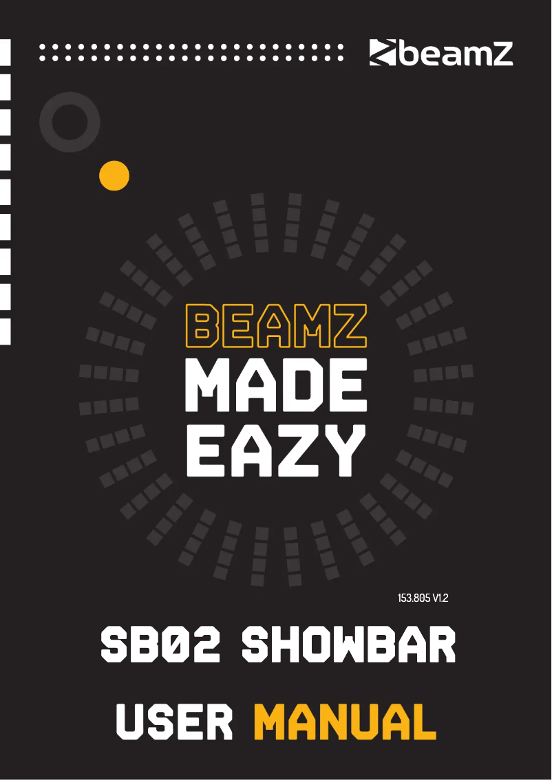 Page n°1 - Manuel utilisateur BeamZ SB02