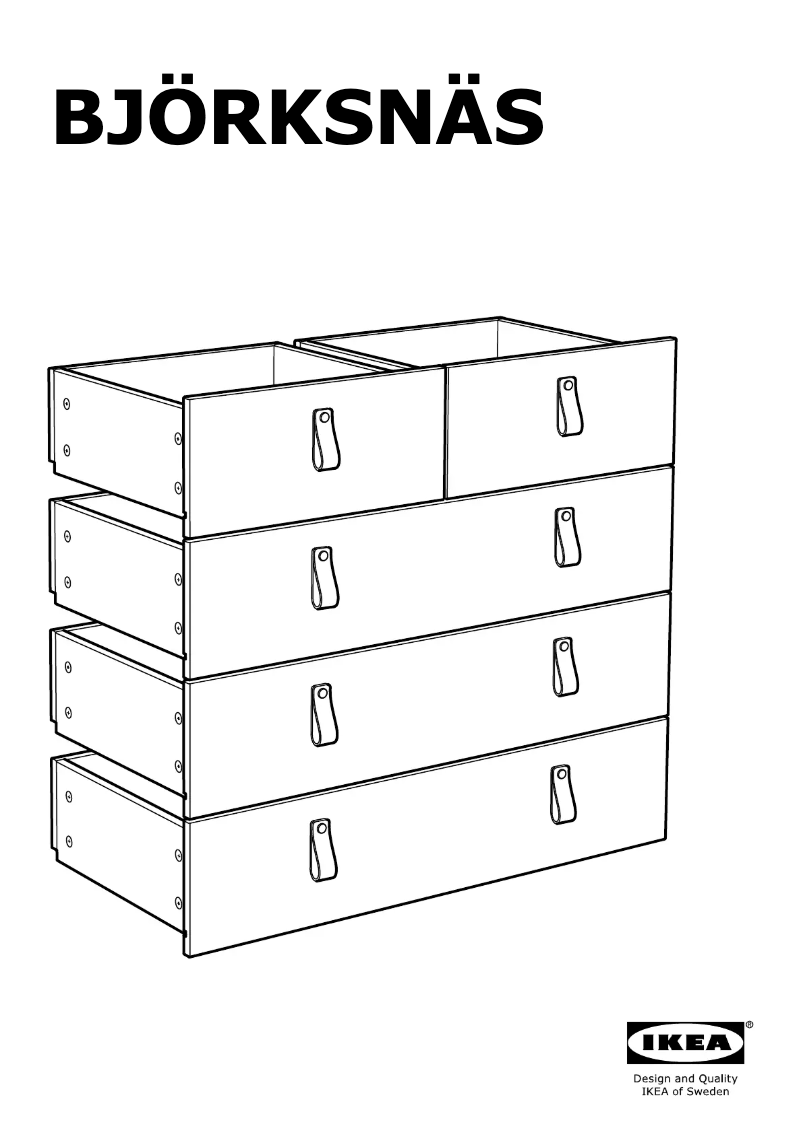 Imagen de la primera página del manual del dispositivo BJÖRKSNÄS 504.073.04