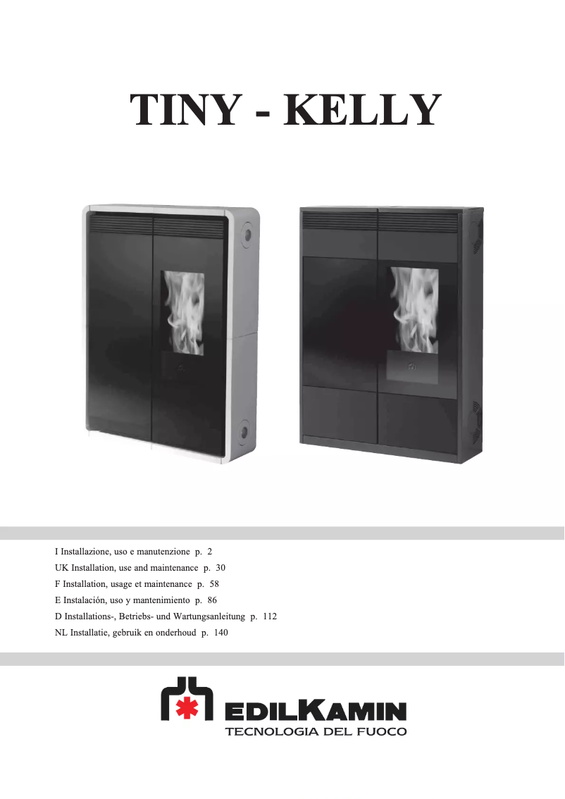 Page 1 de la notice Manuel utilisateur Edilkamin TINY