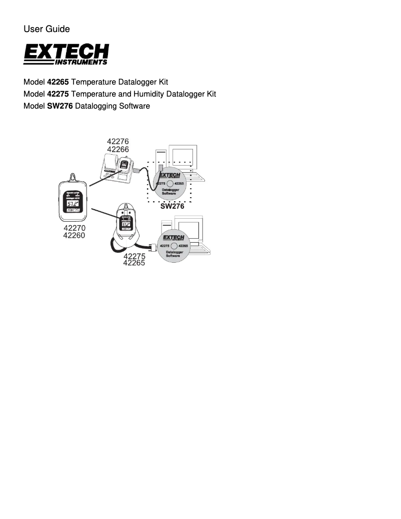 Page 1 de la notice Manuel utilisateur Extech 42265