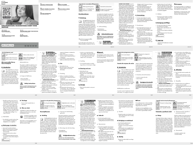 Page 1 de la notice Manuel utilisateur Livarno Lux IAN 372458