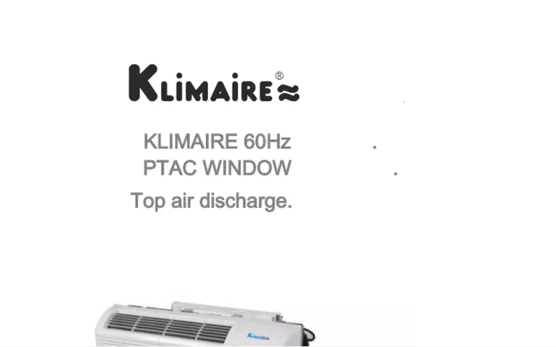 Página 1 del manual Manual de usuario Klimaire KTHM015-E3H5