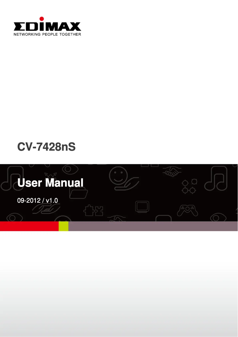 Image de la première page du manuel de l'appareil CV-7428nS