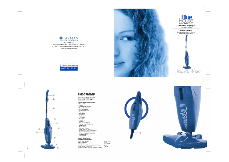 Page 1 de la notice Manuel utilisateur Blue House BH 007 MMP