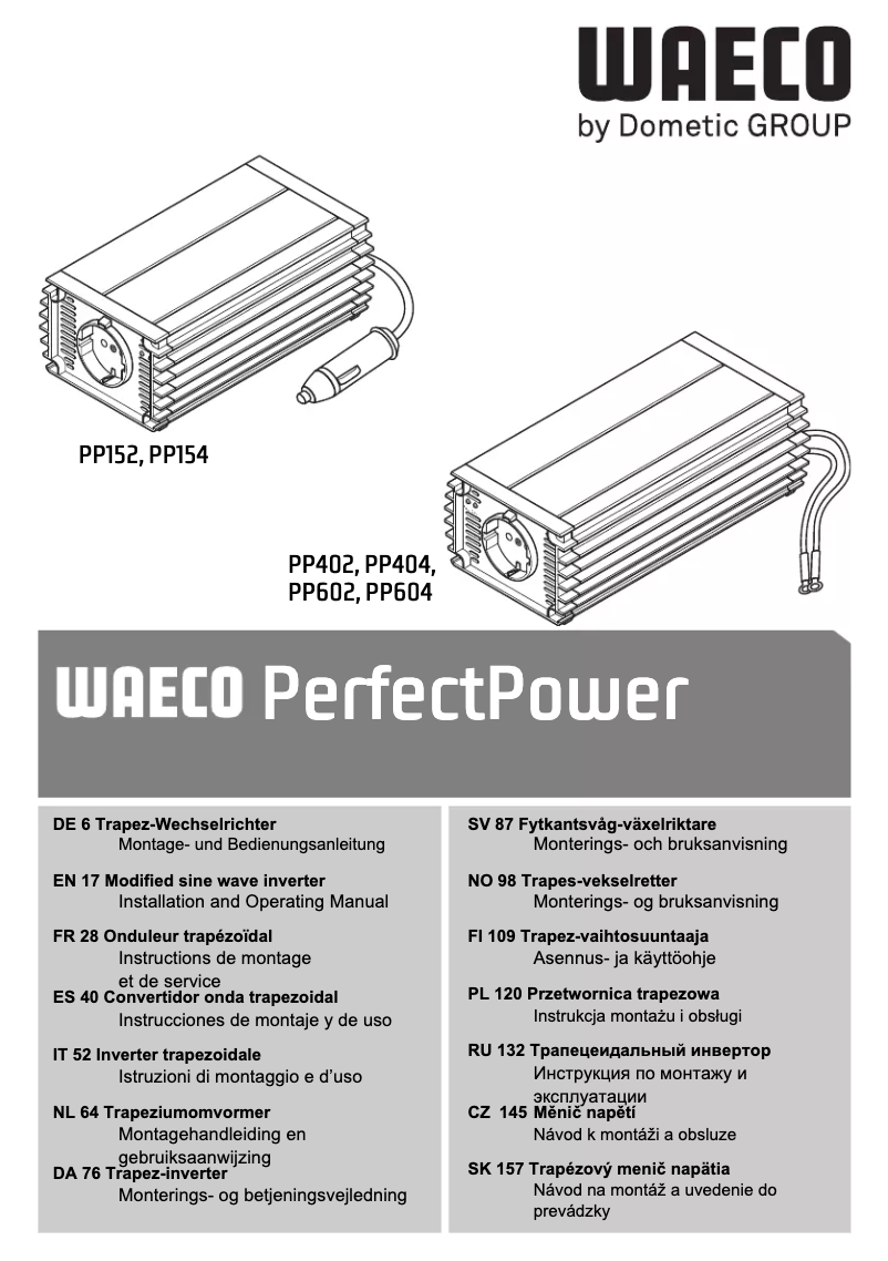 Image de la première page du manuel de l'appareil PerfectPower PP402
