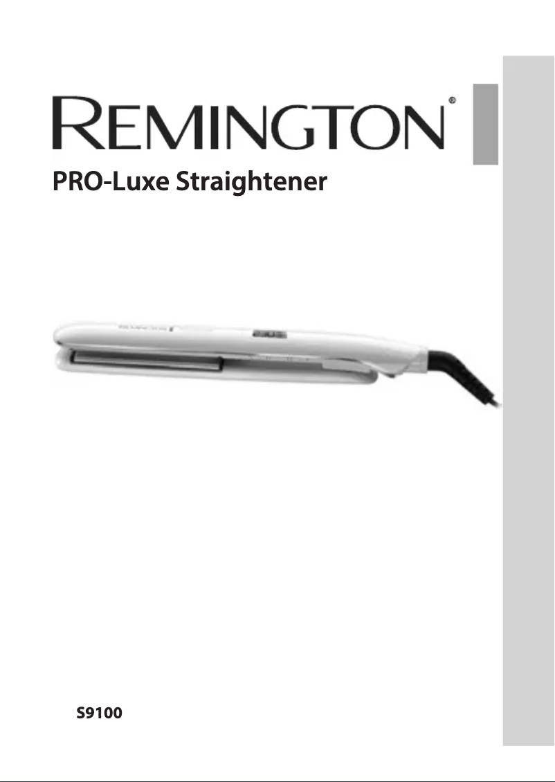 Page 1 de la notice Manuel utilisateur Remington PROluxe S9100