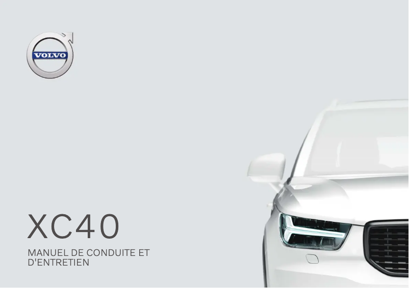 Page 1 de la notice Manuel utilisateur Volvo XC40 (2021)