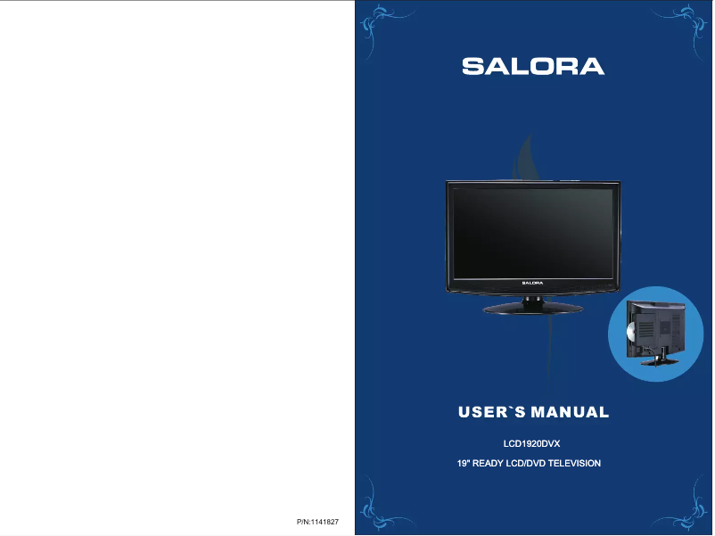 Image de la première page du manuel de l'appareil LCD1920DVX