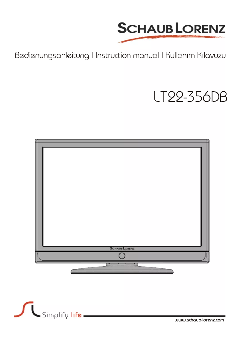 Page 1 de la notice Manuel utilisateur Schaub Lorenz LT22-356DB