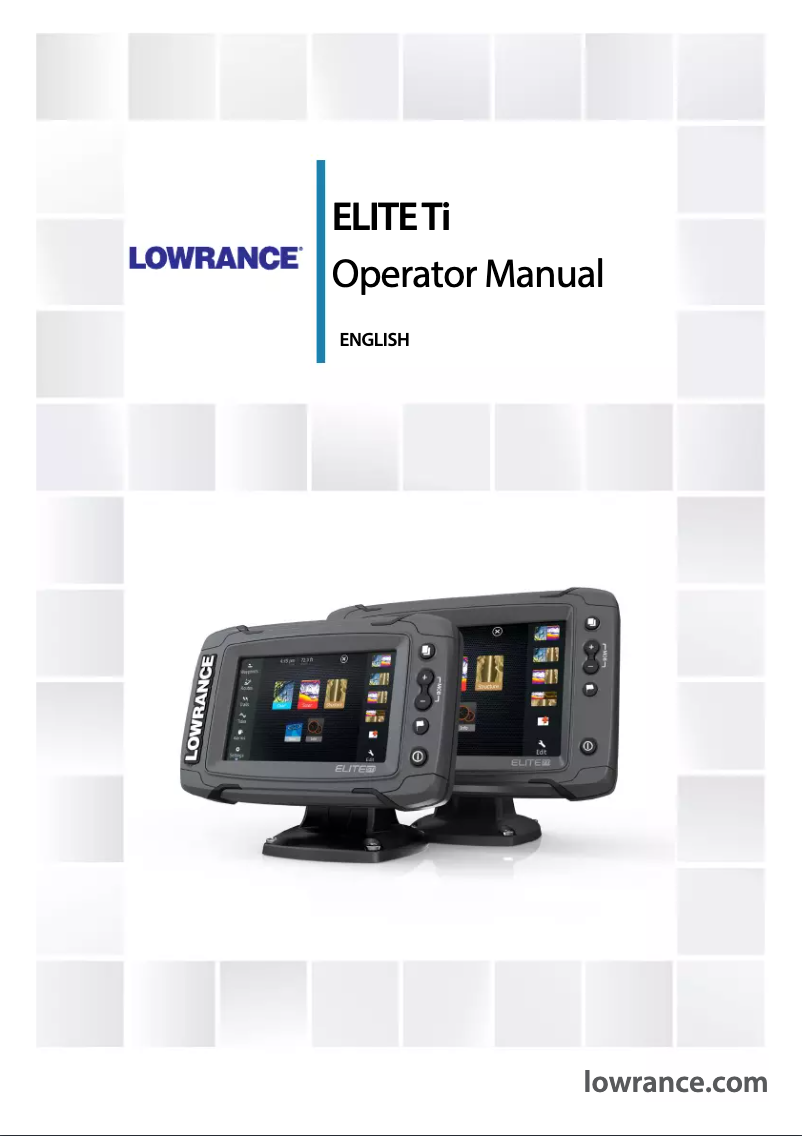 Page 1 de la notice Manuel utilisateur Lowrance Elite-7 Ti