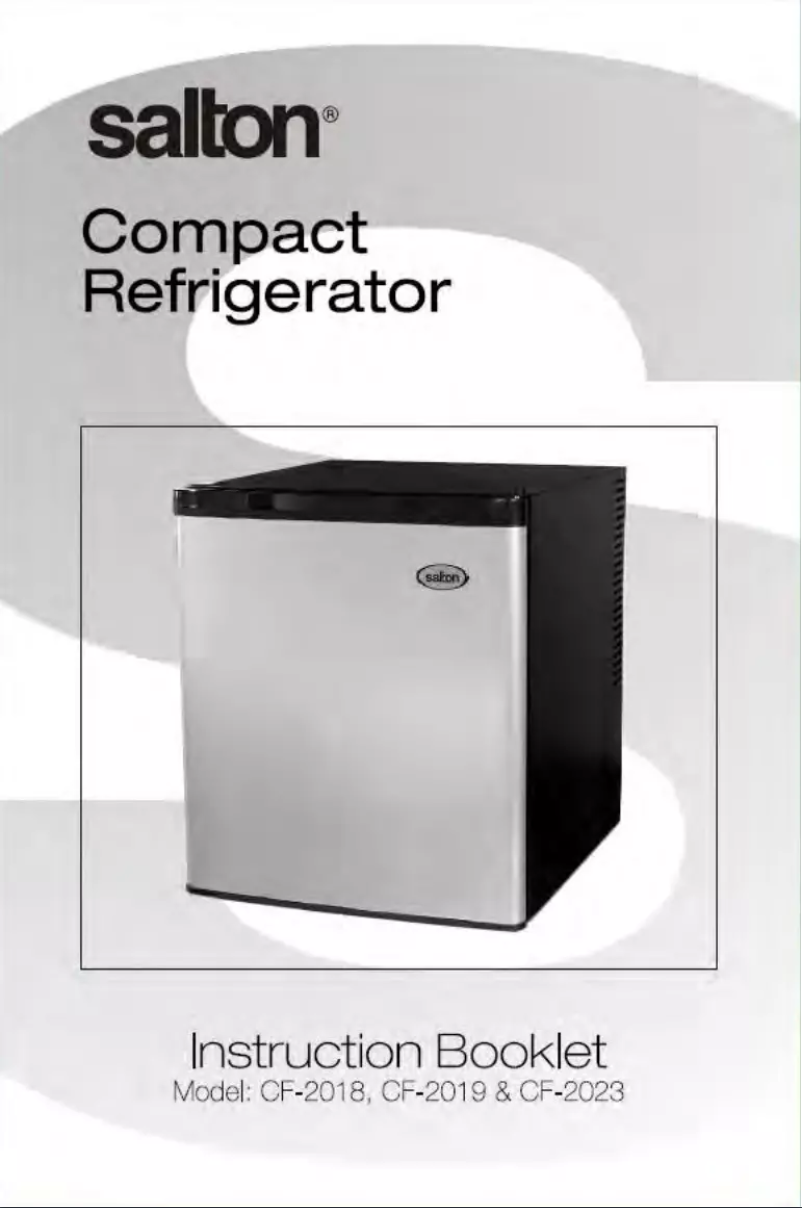 Image de la première page du manuel de l'appareil CF2018