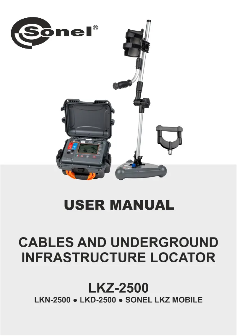 Page 1 de la notice Manuel utilisateur Sonel LKZ-2500 Start
