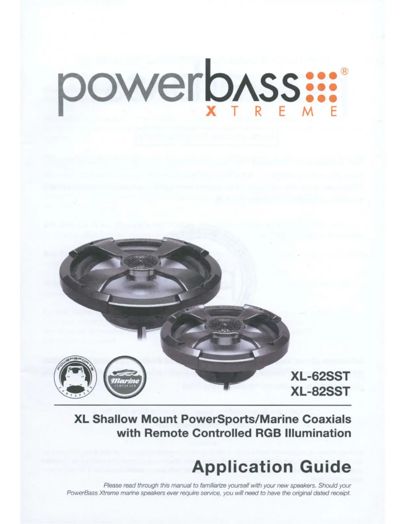 Page 1 de la notice Manuel utilisateur PowerBass XL-62SST