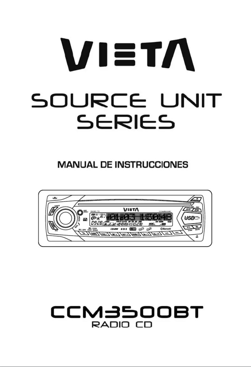 Page n°1 - Manuel utilisateur Vieta CCM3500BT