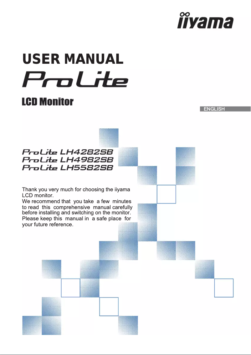 Página 1 del manual Manual de usuario Iiyama LH4982SB-B1