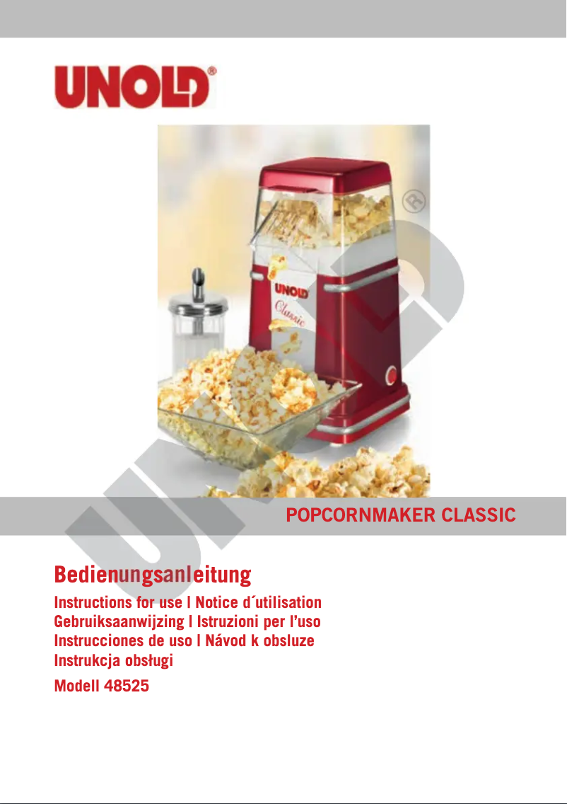 Imagen de la primera página del manual del dispositivo Classic 48525