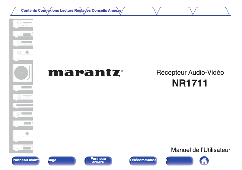 Page 1 de la notice Manuel utilisateur Marantz NR1711