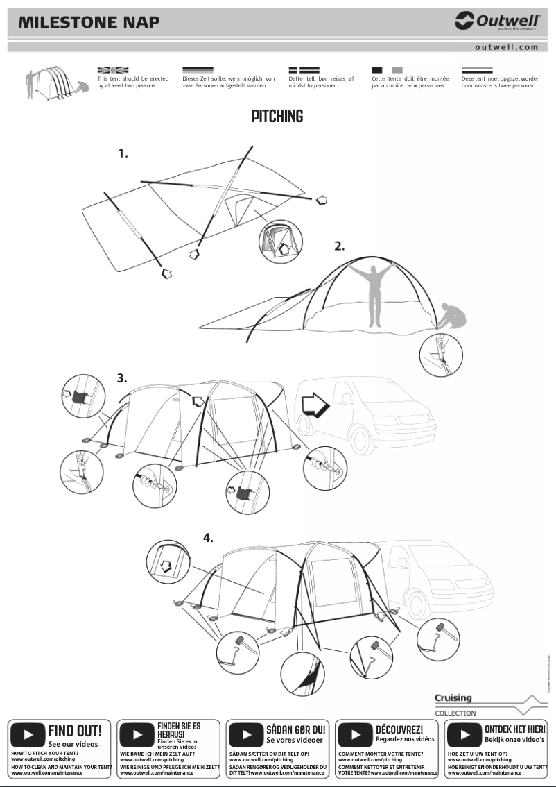 Page 1 de la notice Manuel utilisateur Outwell Milestone Nap