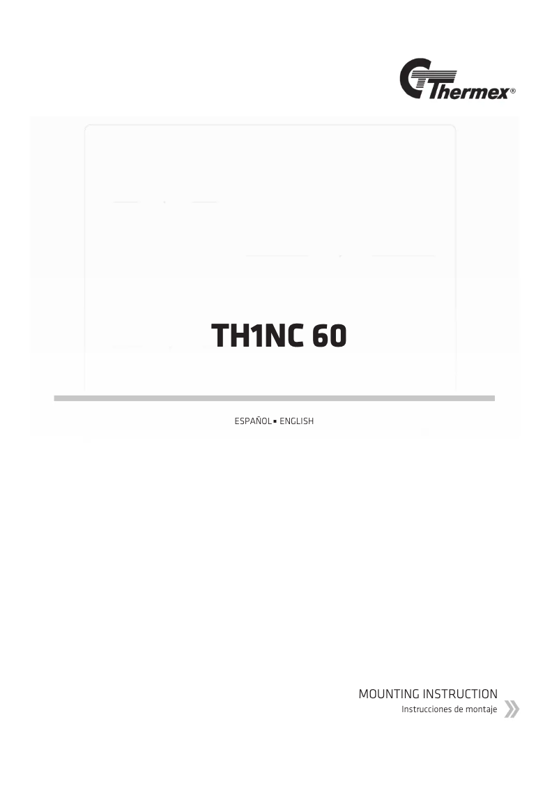 Page n°1 - Manuel utilisateur Thermex TH1INC 60