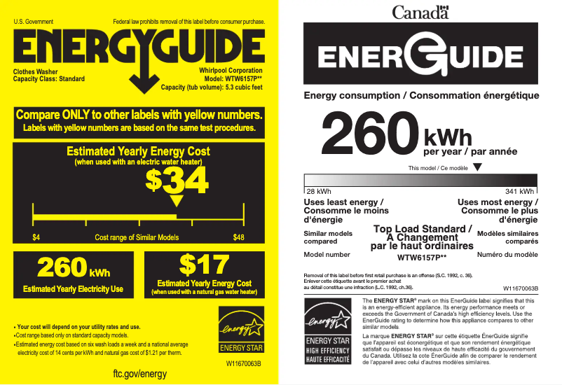 Image de la première page du manuel de l'appareil WTW6157PW