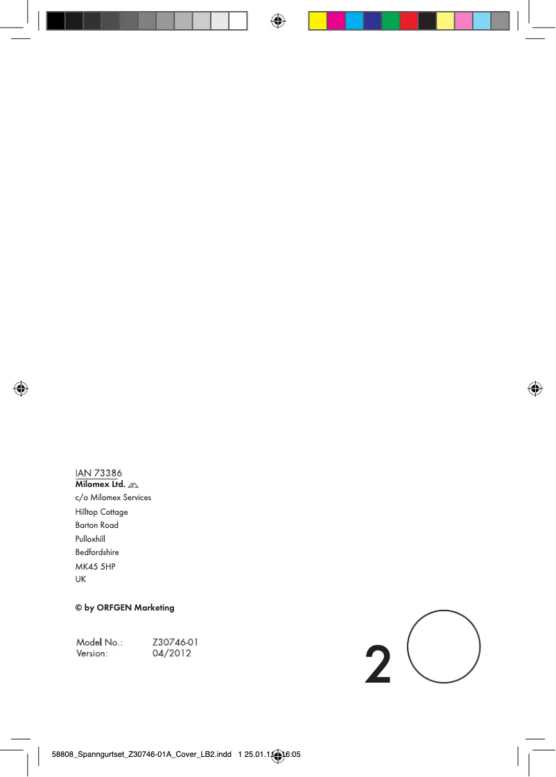 Page n°1 - Manuel utilisateur Powerfix IAN 73386